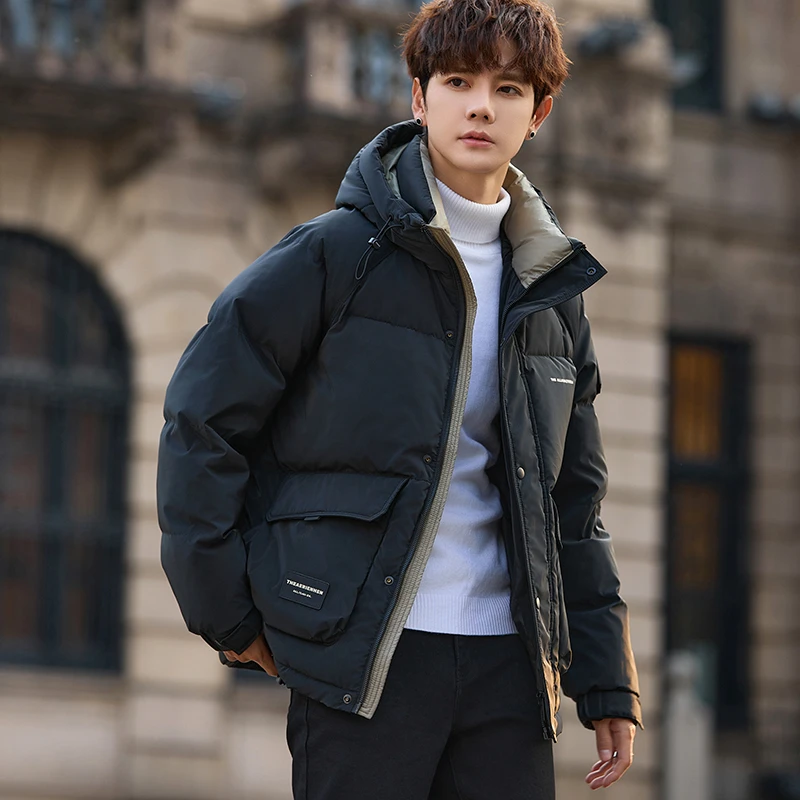 【年度清仓福利】冬季御寒保暖百搭休闲连帽加厚男女同款外套605