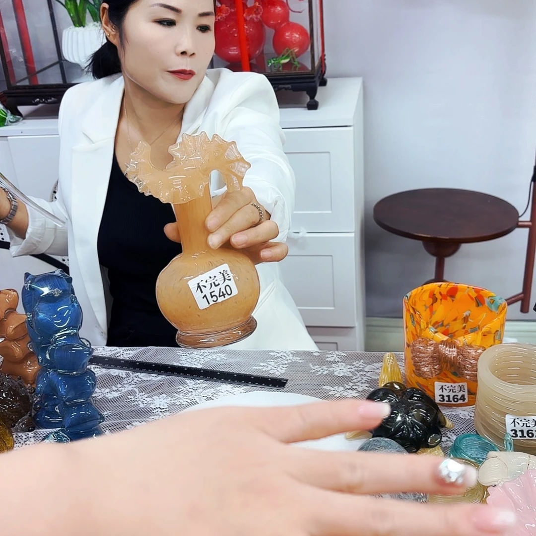1540 安妮家居琉璃摆件不完美