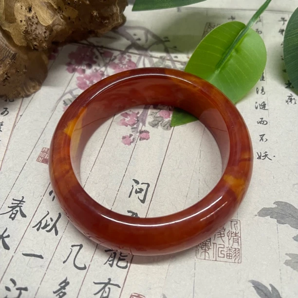 满蜜机油红手镯 时尚手镯 A141