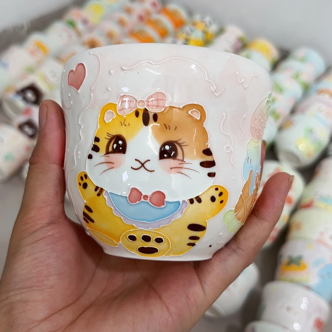 手绘高温釉下彩陶瓷