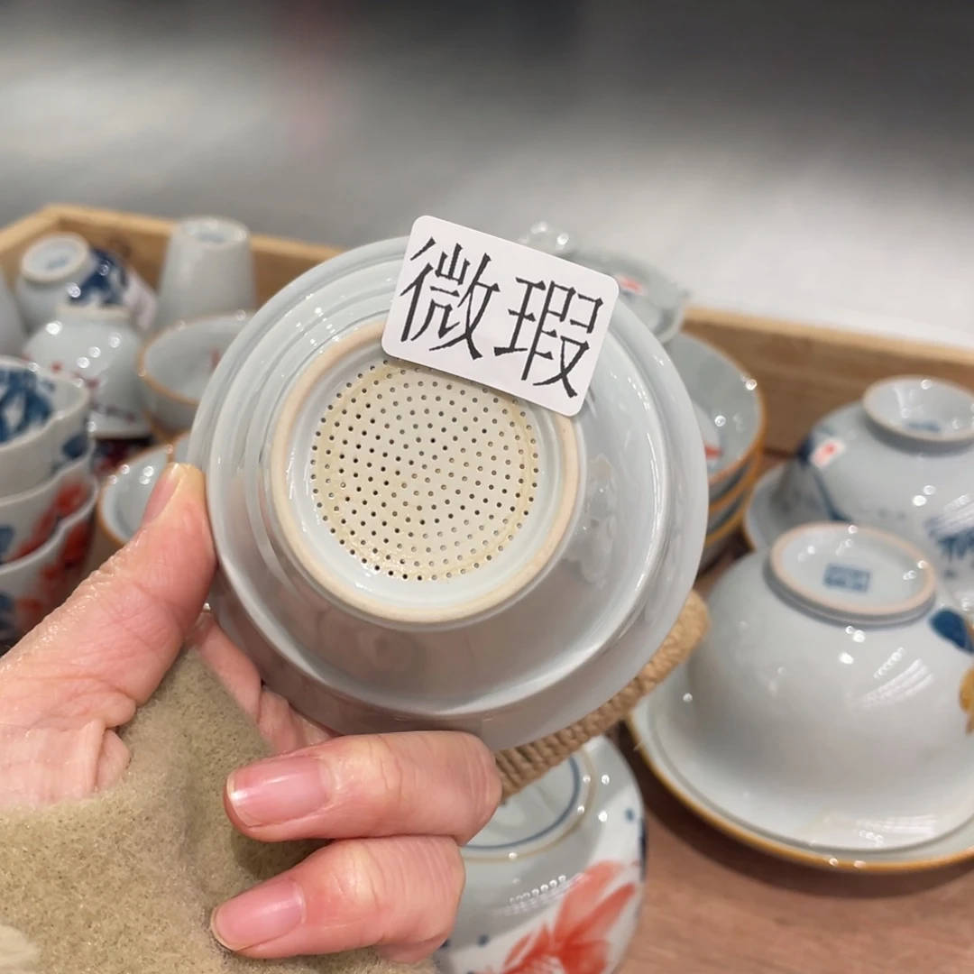 有瑕釉下彩纯手绘