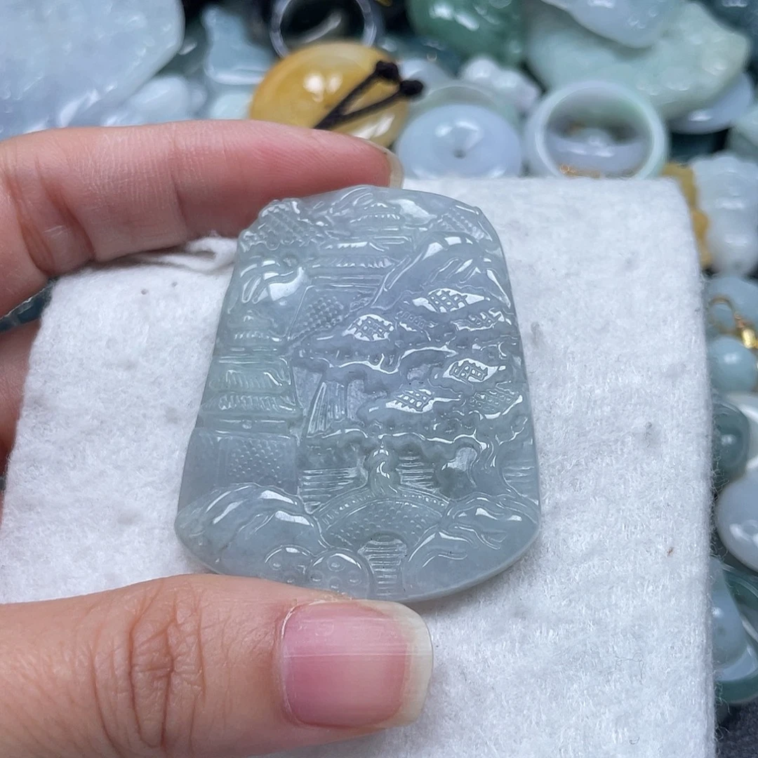 翡翠未镶嵌吊坠(不含链)