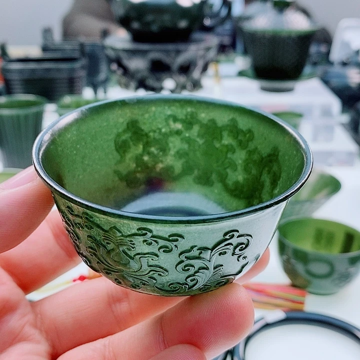 和田玉（青玉）未镶嵌挂件微瑕