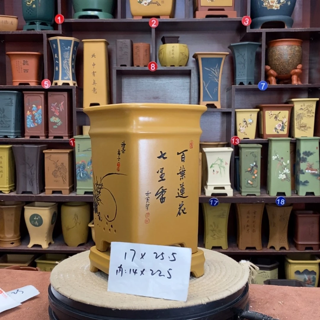 紫砂花盆紫砂花盆