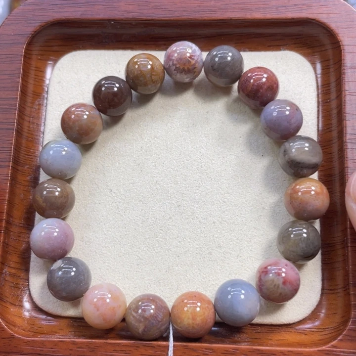 硅化玉未镶嵌颈饰K21