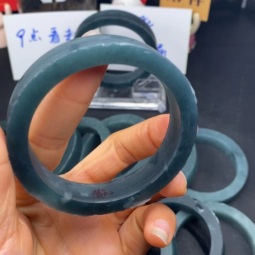 【闪购商品】定制翡翠翡翠手镯未镶嵌喵***呀