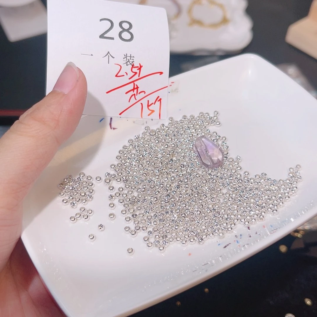 水晶珠宝半成品银S925镶嵌28