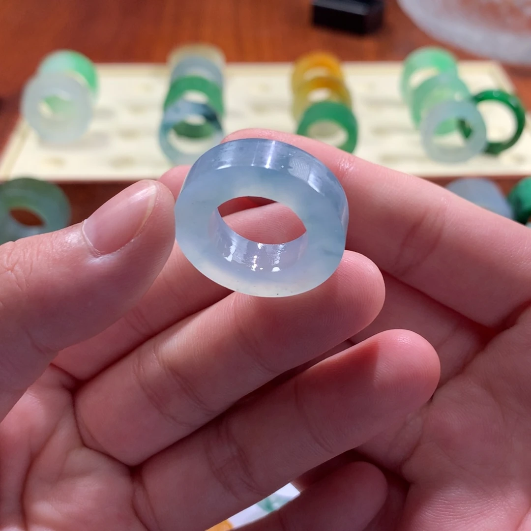 定制翡翠未镶嵌幻彩极光紫9-19号