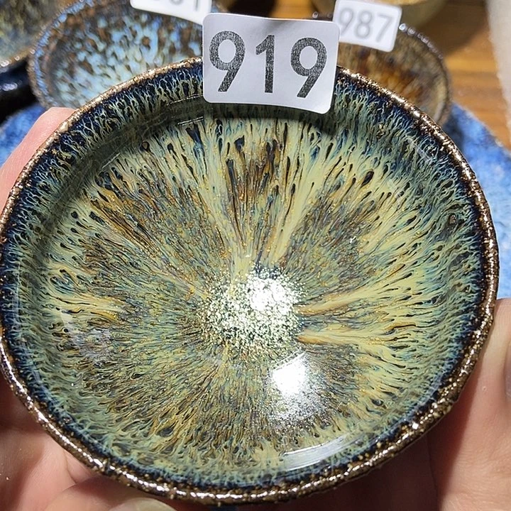茶盏龙窑柴烧柴烧落灰