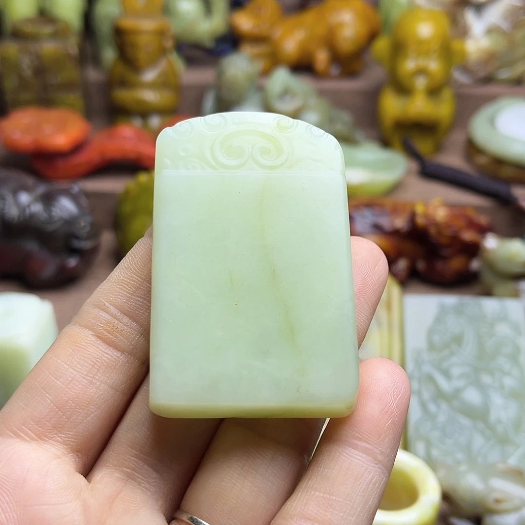 白玉菩提吊坠193。。