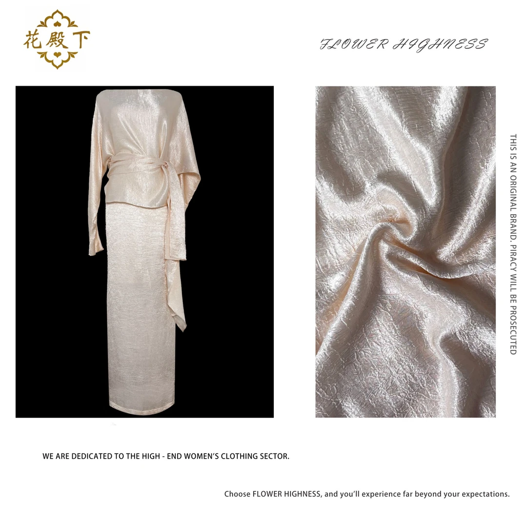 【WAN】轻奢时尚洋气大开领连袖套装