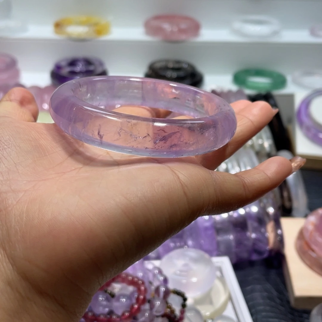 水晶手镯56圈口29号未镶嵌