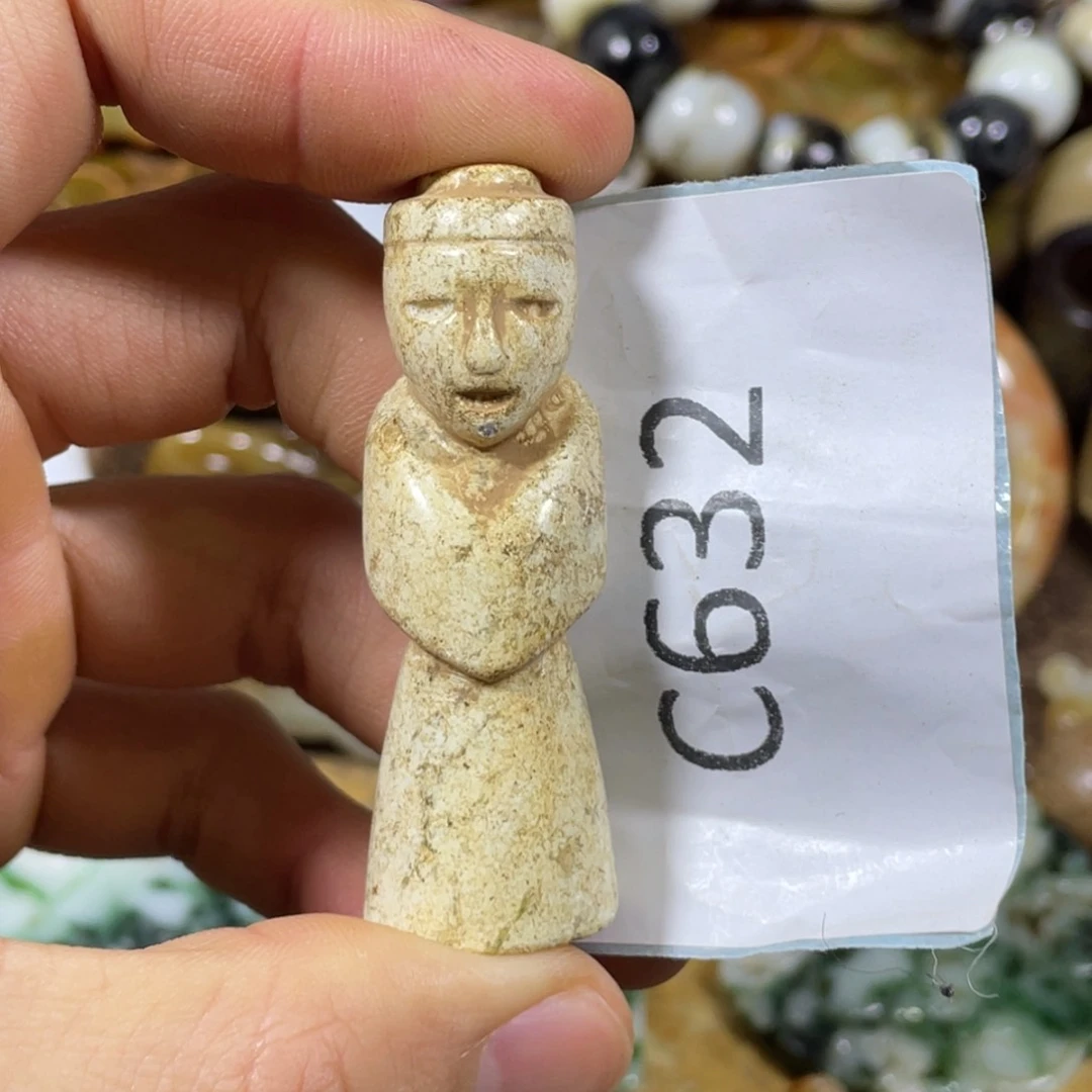 和田玉吊坠(不含链)足铂镶嵌