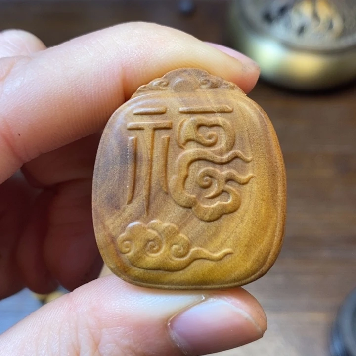 檀香木手串/手链福牌34*30