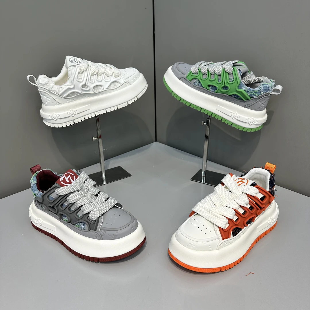 欧洲站潮牌时尚休闲百搭青春舒适软底日常小众潮流潮鞋（皮鞋尺码）