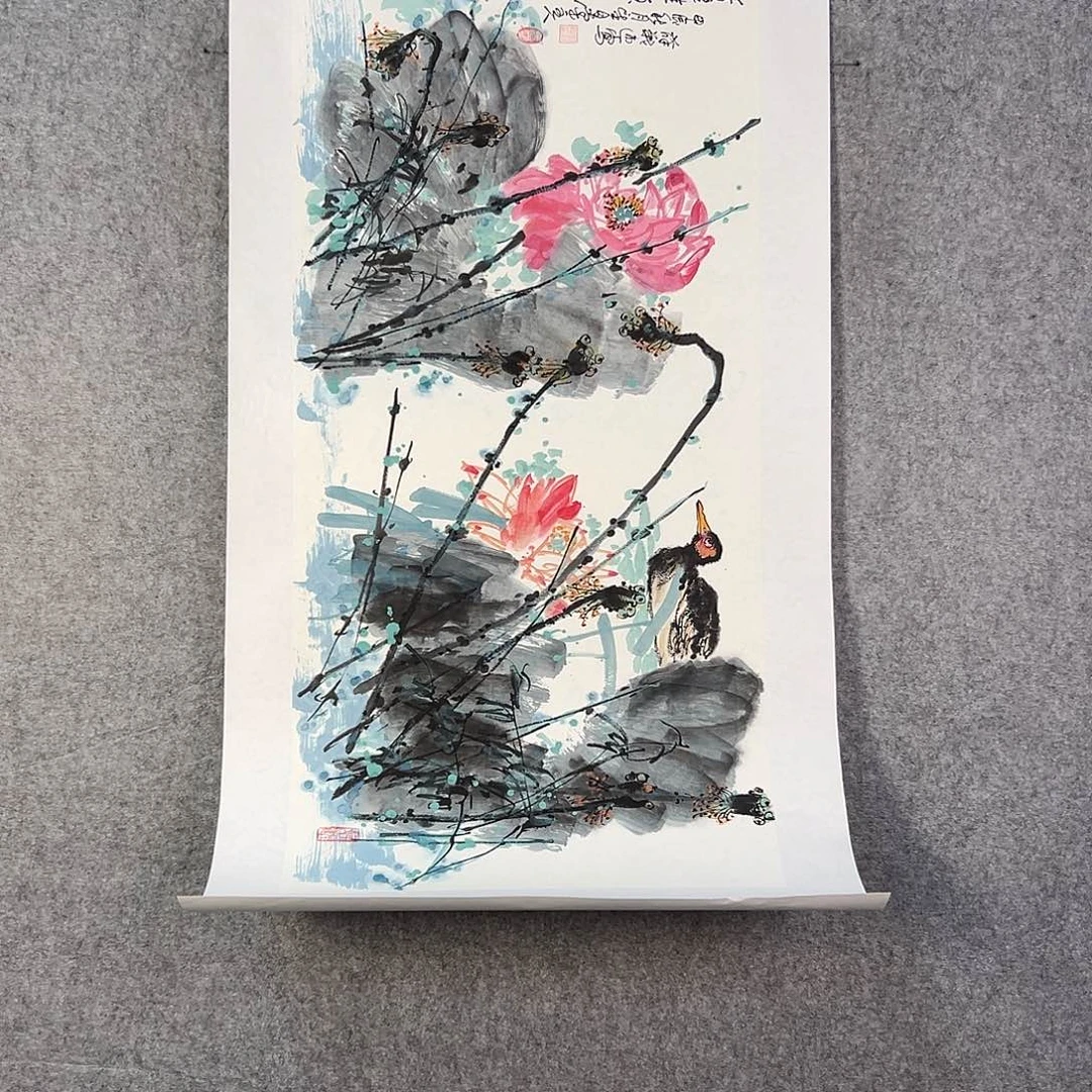 国画861 牡丹等植物生长于这里生长