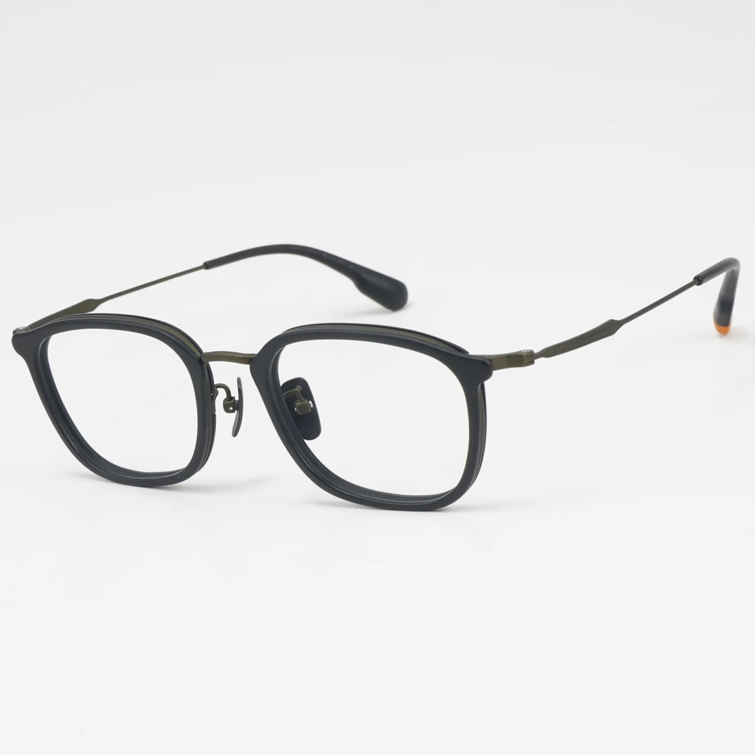【免费配度数】JINGGEGE敬哥哥 S 25 暗夜绿 专为大脸设计眼镜框