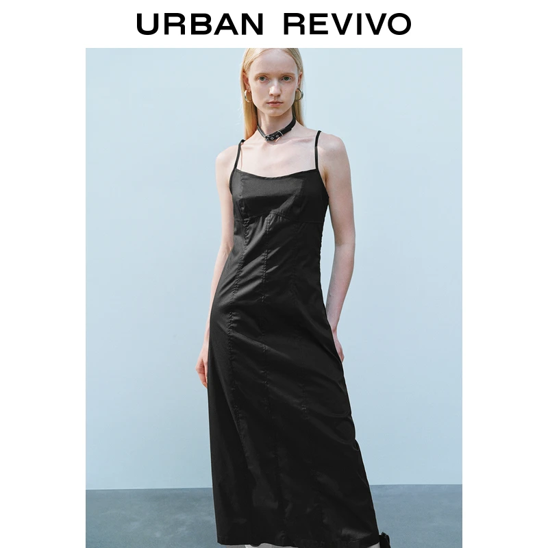 UR2025夏季新款女装时尚休闲修身显瘦吊带连衣裙UYY750063