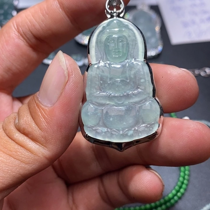 翡翠未镶嵌颈饰天然翡翠