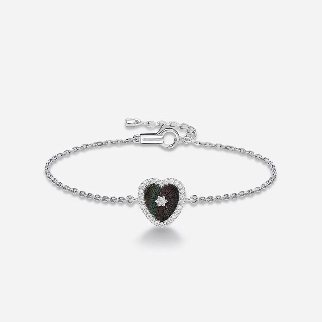 铜合金手链 FH033 FH033-1 FH033-2灰色爱心系列手链