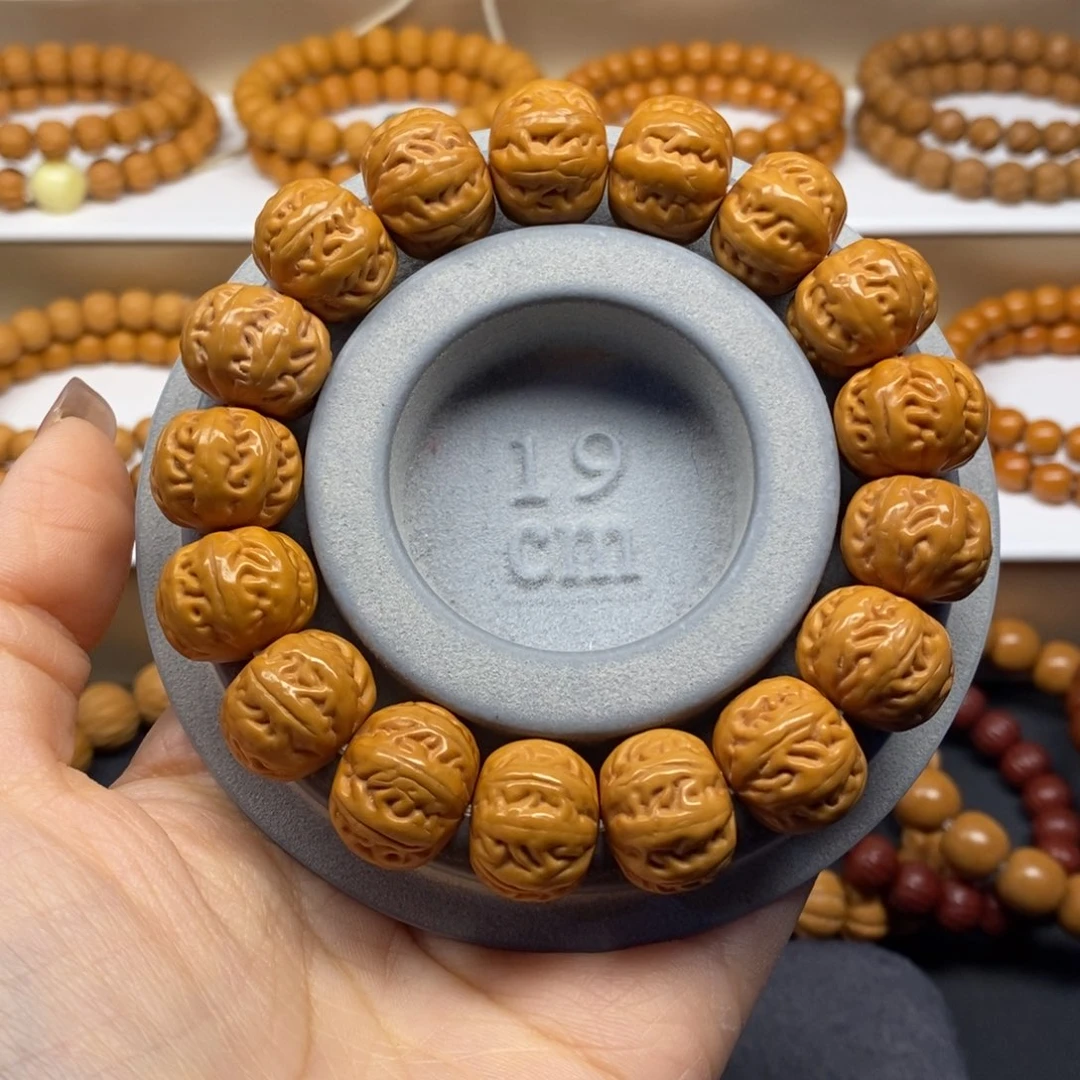 【闪购商品】猴头核桃手串肉筋八棱17➕