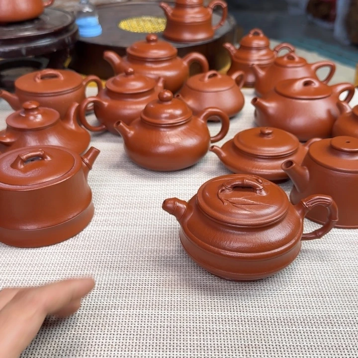 茶****壶紫砂全手工制作竹鼓