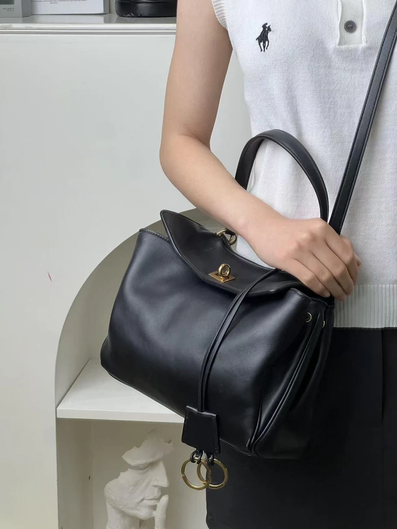 99新 Balenciaga/巴黎世家 rodeo小号黑金牛单肩斜挎包/甄选