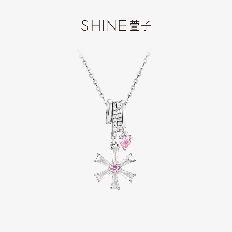 S925银【商场同款】怦然心动系列浪漫花朵小项链