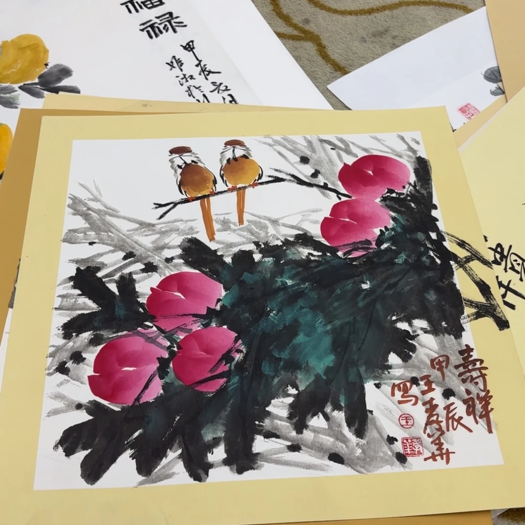 国画50-50卡纸作品童