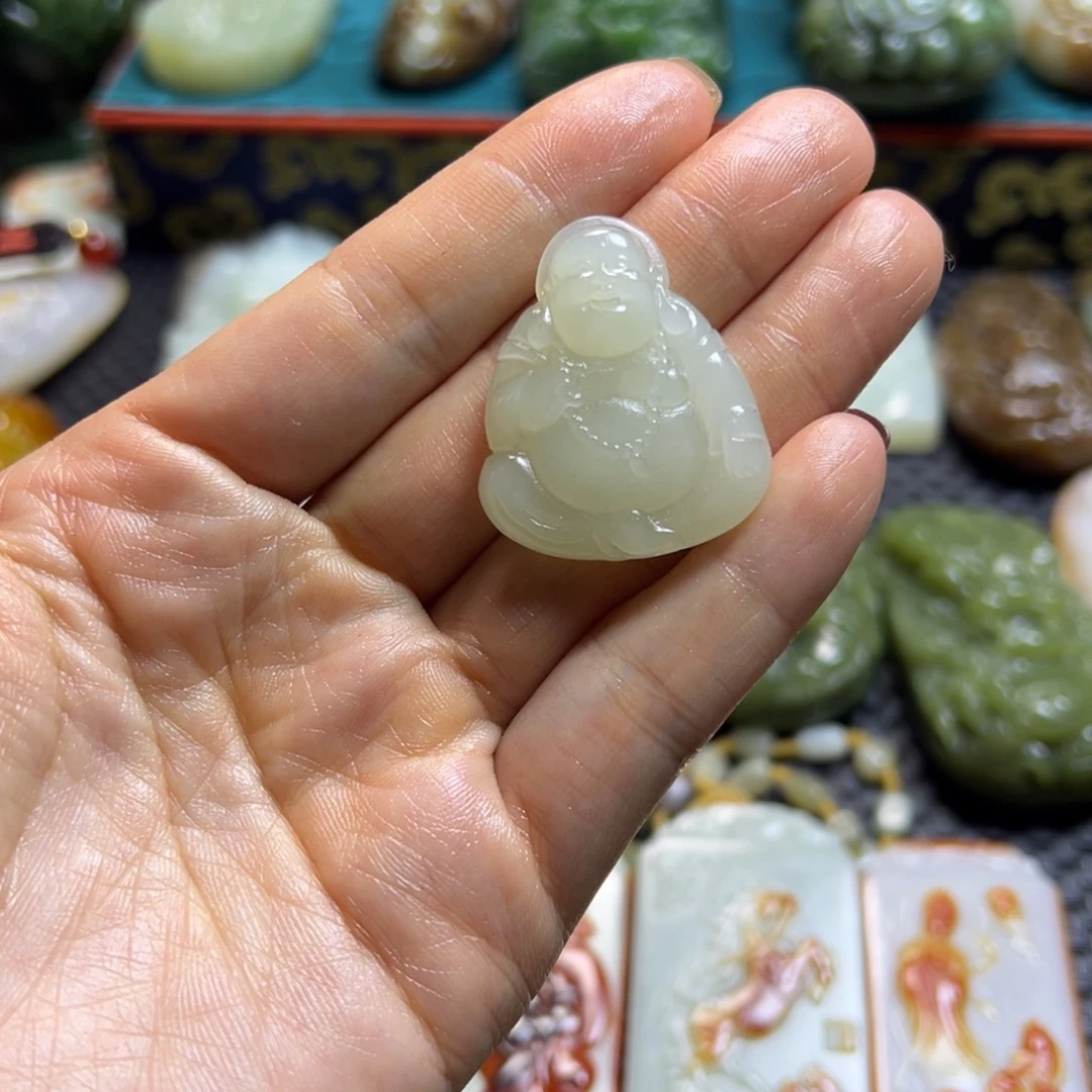 和田玉未镶嵌挂件