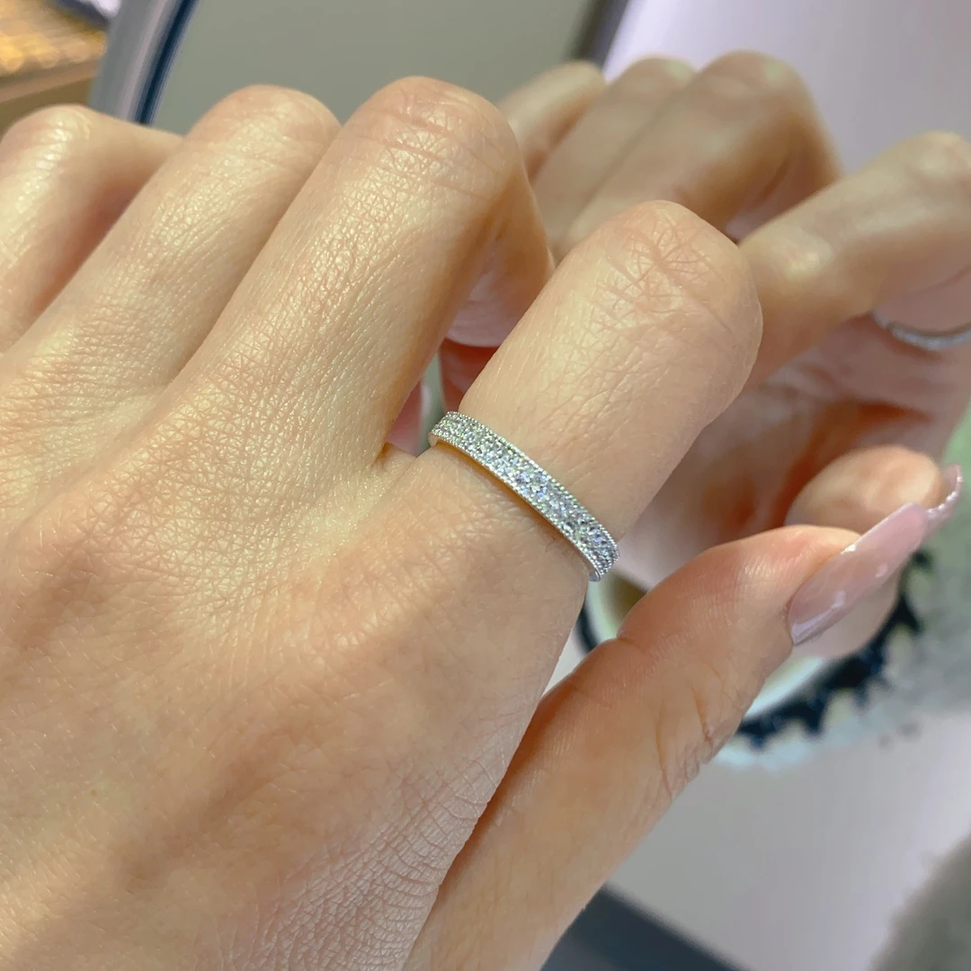 925银合成锆石戒指 925银戒指 银饰排戒 （多样性发货）F0066-0082