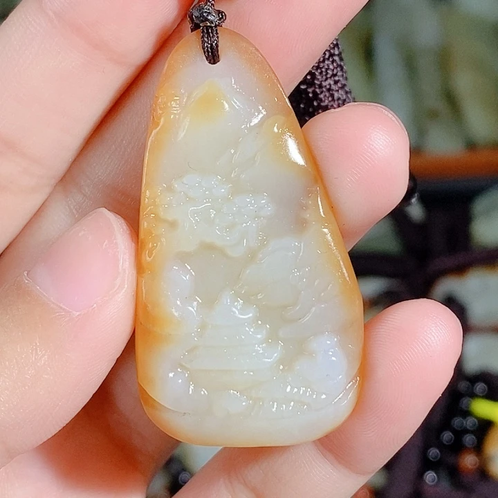 和田玉未镶嵌颈饰