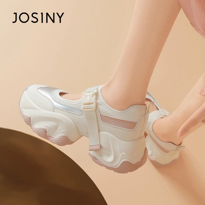 卓诗尼厚底玛丽珍鞋小个子2024新款包头运动休闲凉鞋松糕底老爹鞋