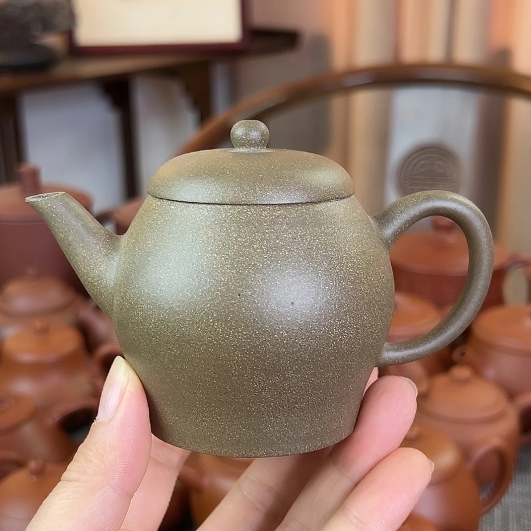 茶壶紫砂精品原矿 翁壶 青段 160cc