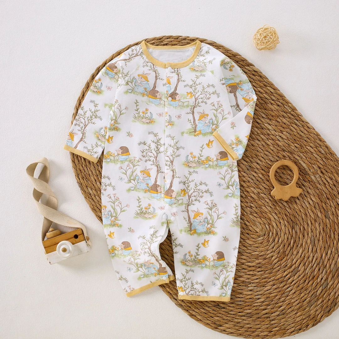 0076-【森林爱丽丝-哈衣摸摸尔-直播间宝宝秋衣连体链接专属