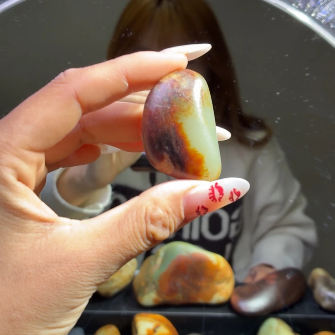 和田玉未镶嵌挂件34.6