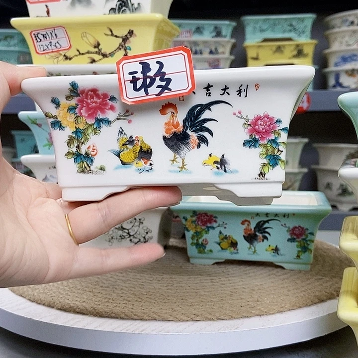 紫砂花瓶紫砂花盆