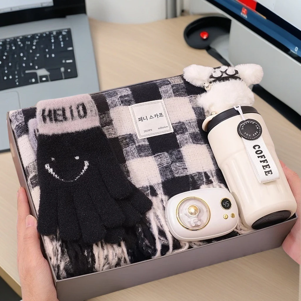 生日礼物送男生男朋友男士围巾秋冬款爆款2025新款保暖围脖礼盒装