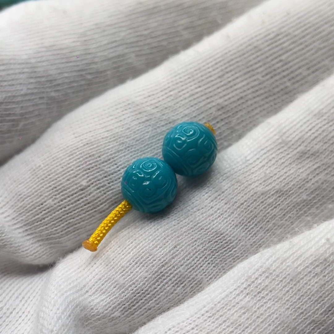 绿松石未镶嵌颈饰卡7.8