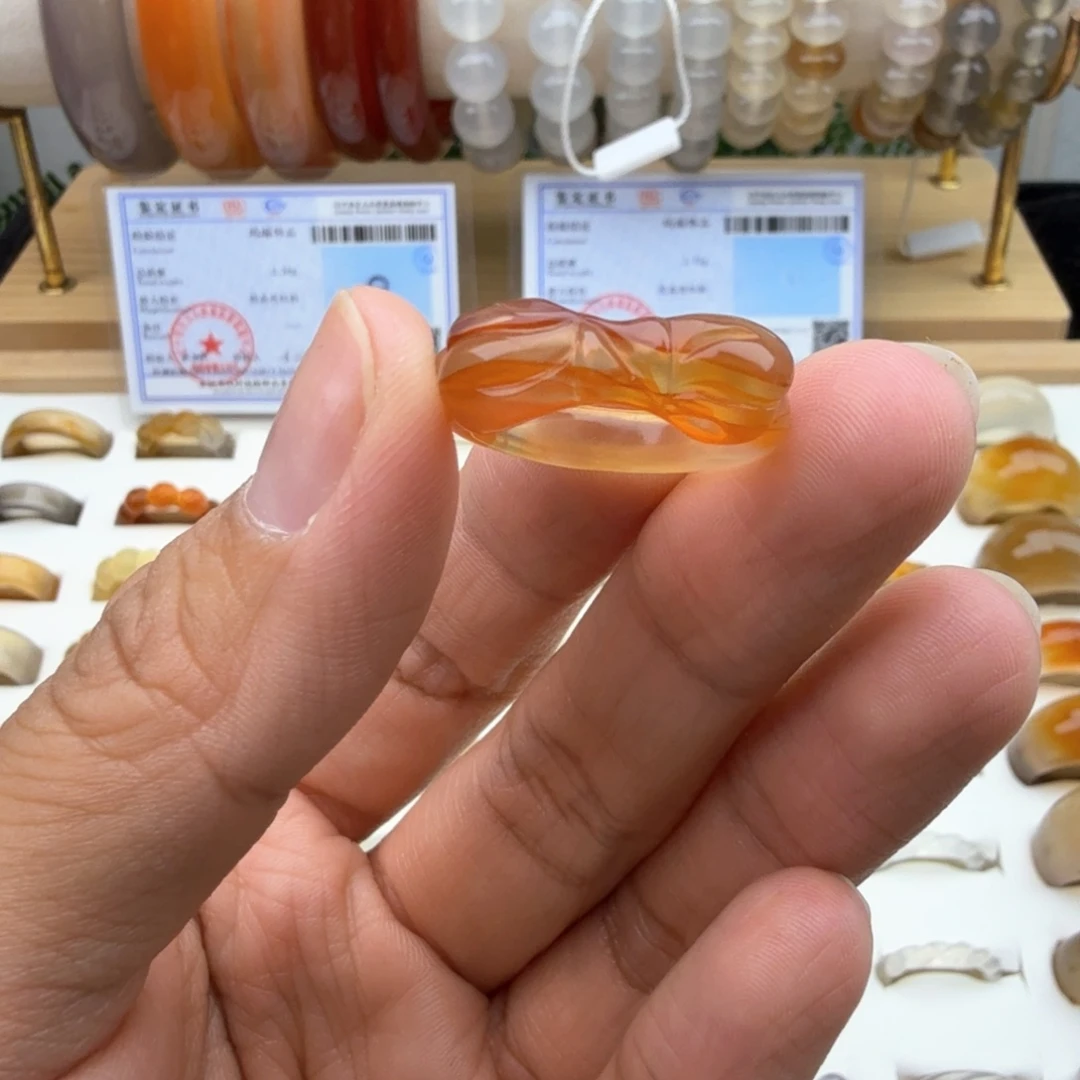 未镶嵌戒圈玛瑙/玉髓13圈