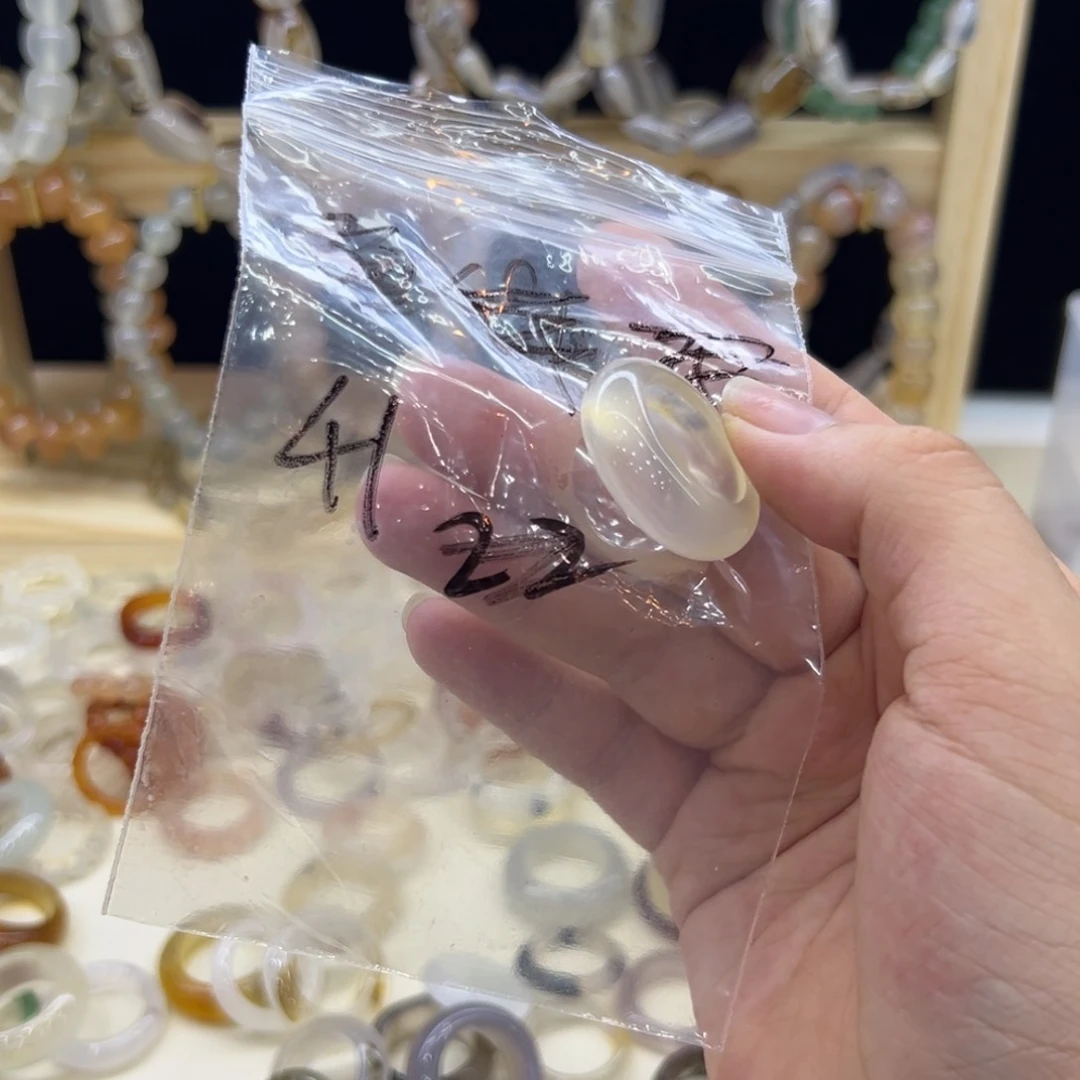 玛瑙/玉髓戒指合金41港17