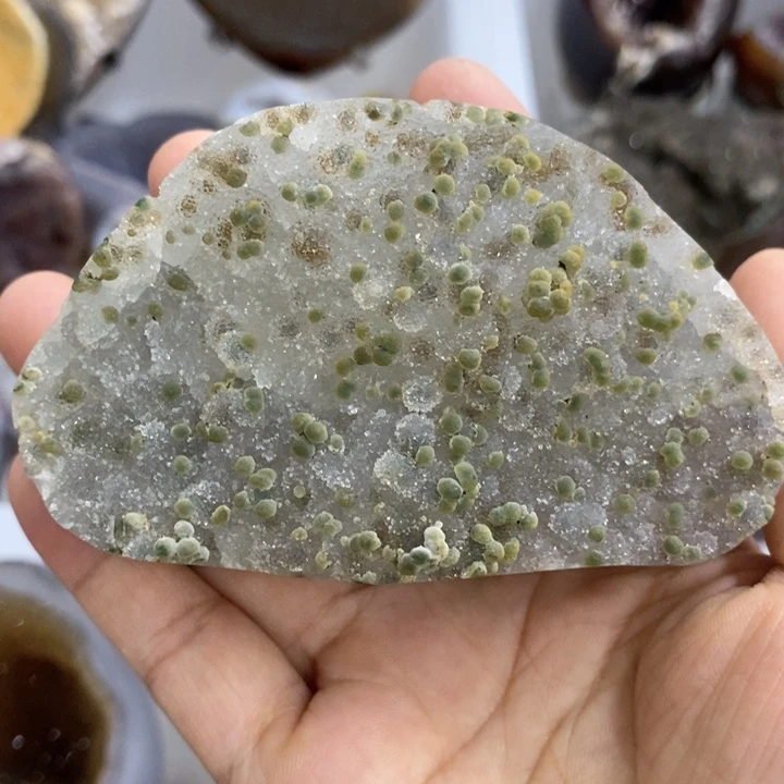 未镶嵌紫晶珠宝半成品