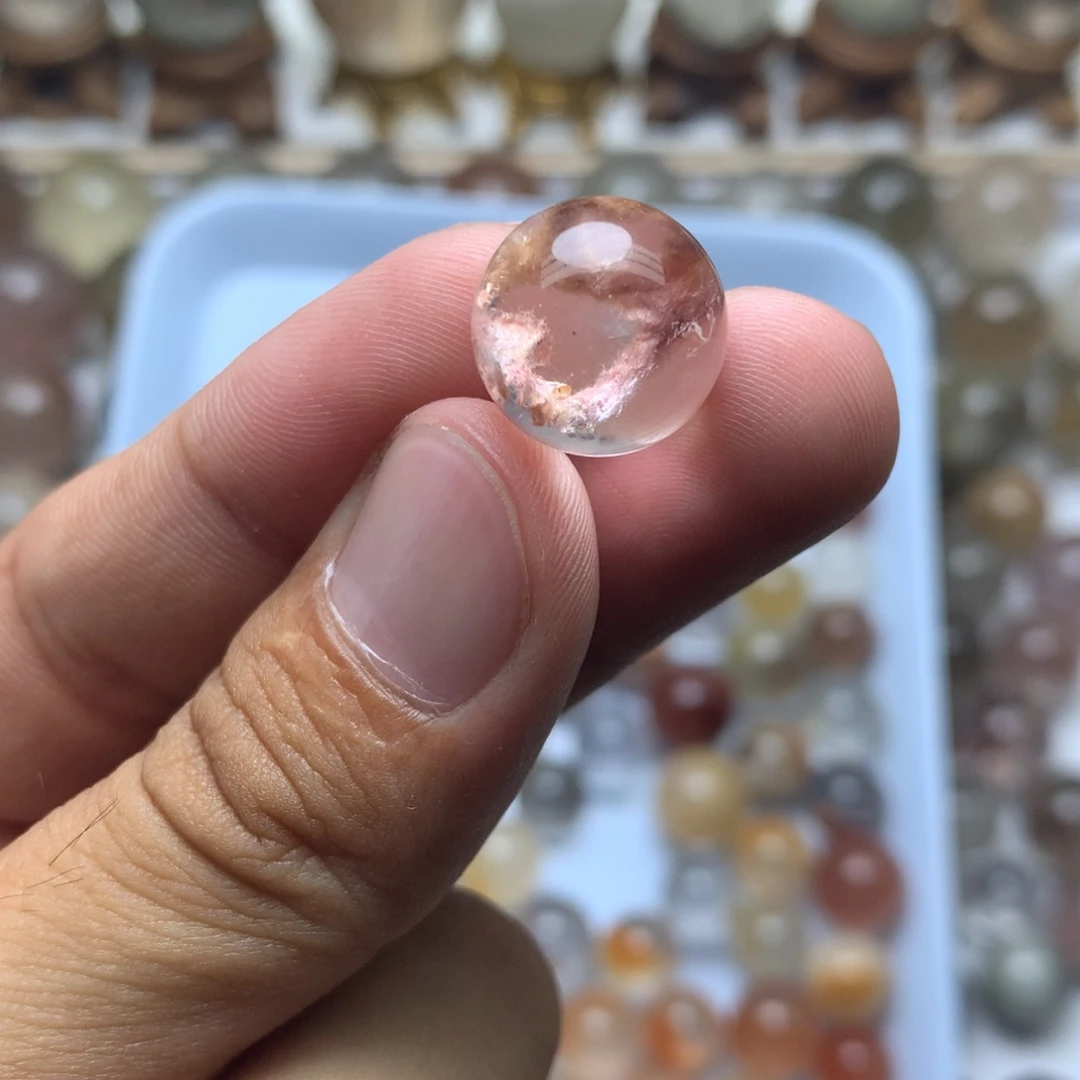 C***c水晶珠宝半成品未镶嵌卷毛球