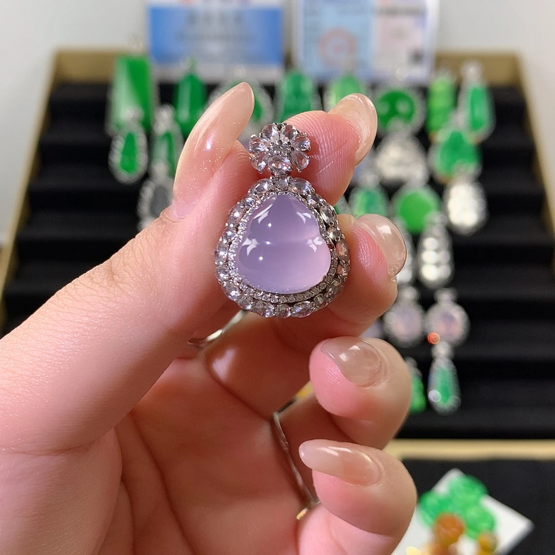 玛瑙/玉髓银S925镶嵌颈饰