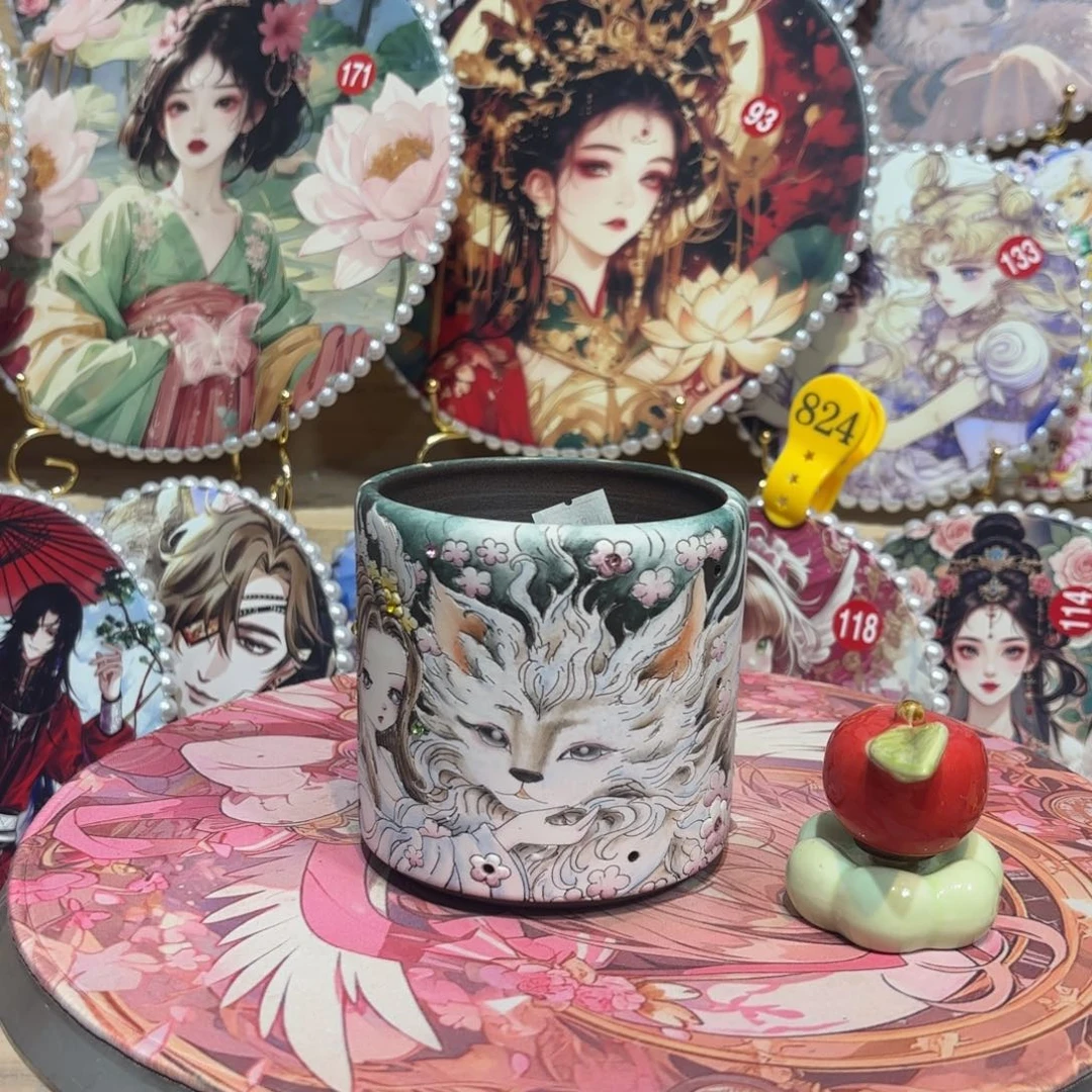 景德镇手绘花盆陶瓷9/9