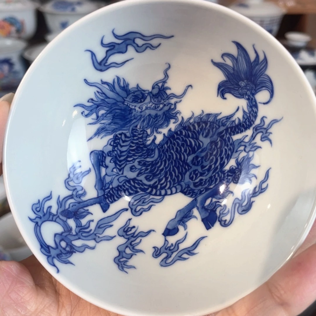 泥藝瓷梦麒麟普洱杯