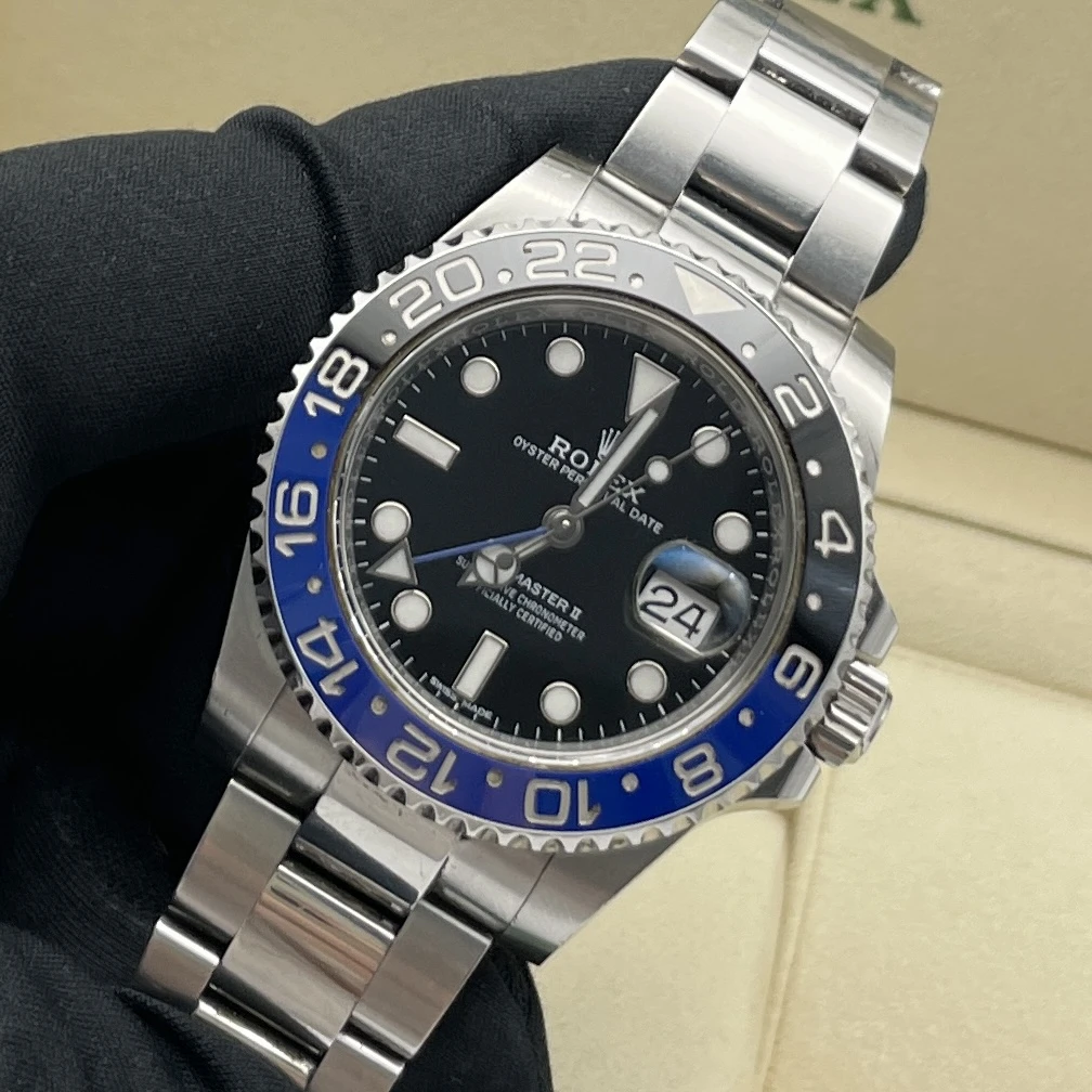 99新 Rolex/劳力士 格林尼治116710/国米圈/单表乱码/40表径