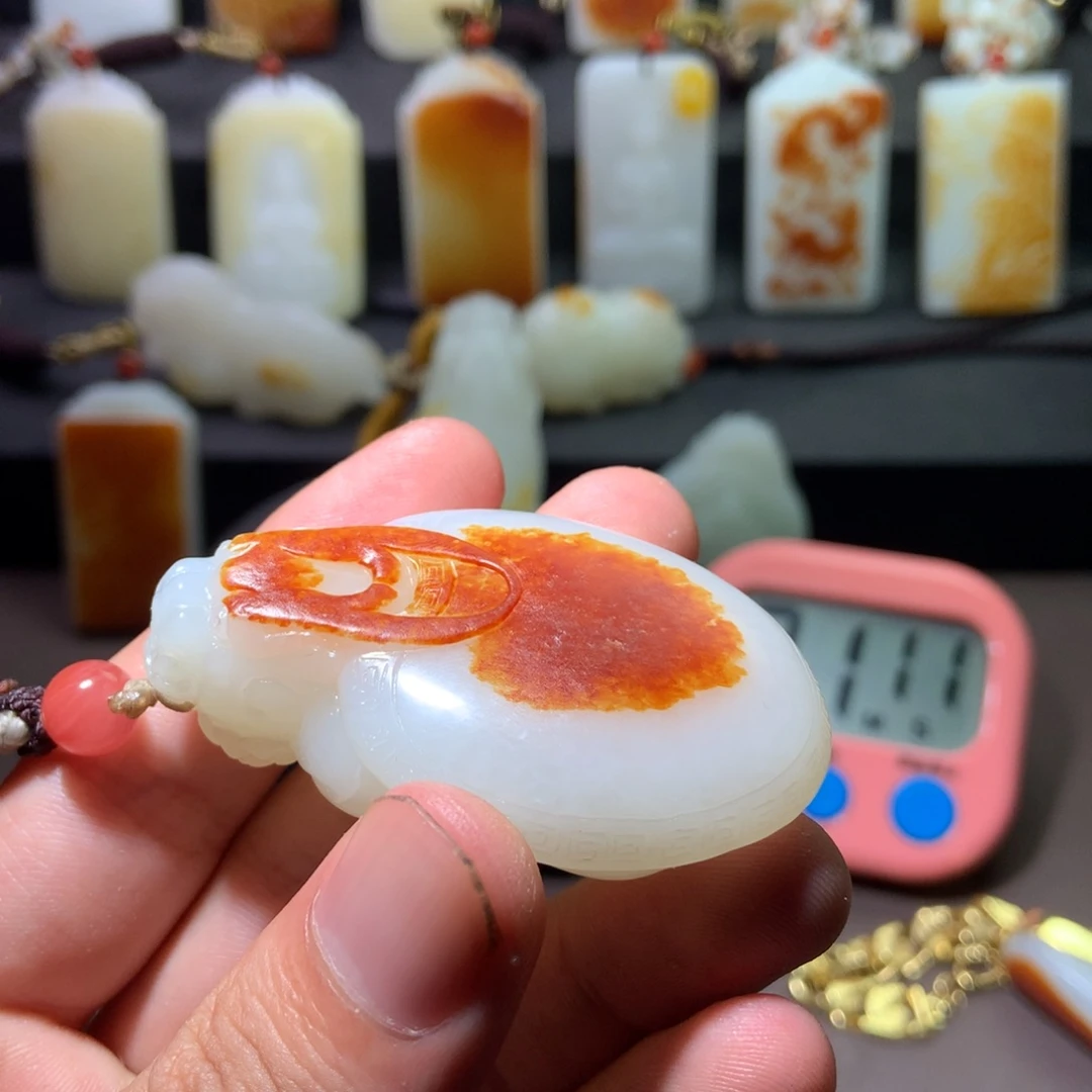 和田玉挂件未镶嵌9****2