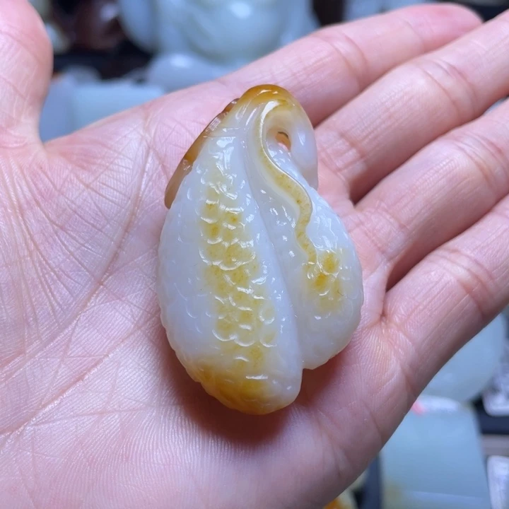 和田玉未镶嵌吊坠(不含链)