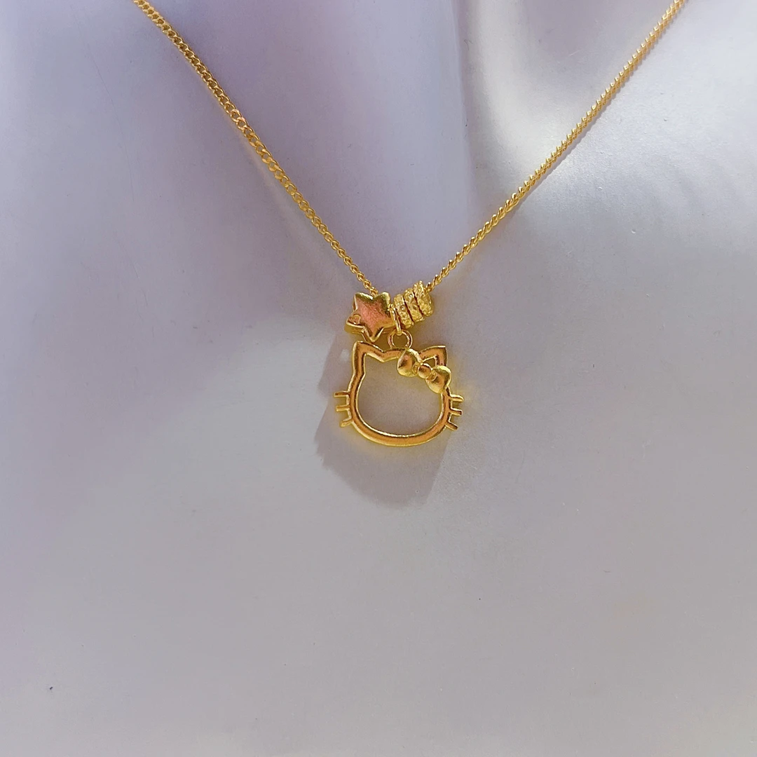 kt猫水贝柜台现货黄金足金999财富金条悦己好物 T